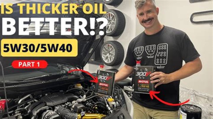 What is the next thicker oil than 5w20?