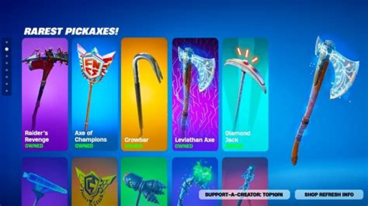 What is the rarest pickaxe in Fortnite?