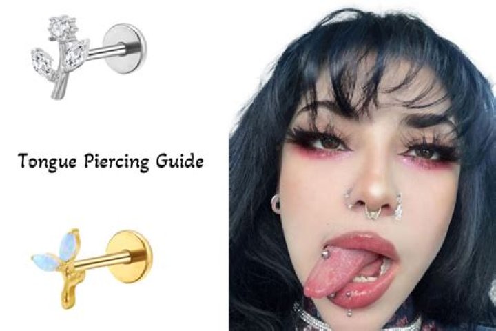 What is the white stuff coming out of my tongue piercing?