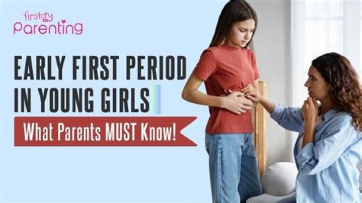 What is the youngest age someone has had their period?