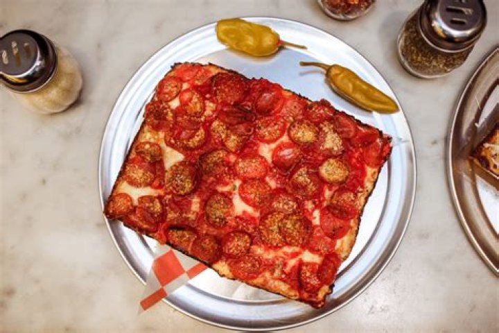 What kind of cheese is used on Detroit style pizza?