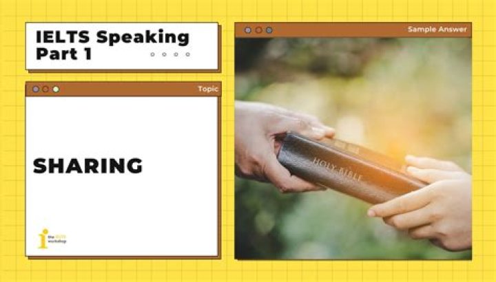 What kind of things are not suitable for sharing ielts?
