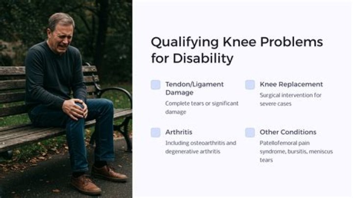What knee problems qualify for disability?