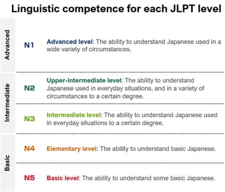 What level of Japanese is N5?