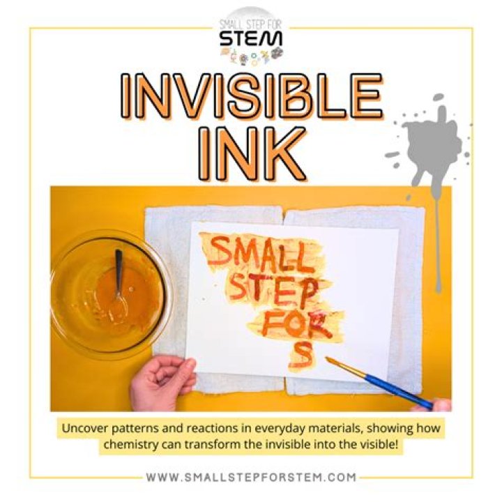 What reveals invisible ink?