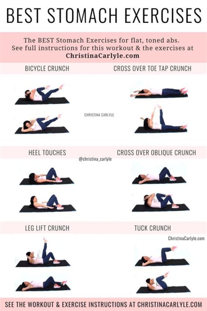 What stomach exercises help flatten?