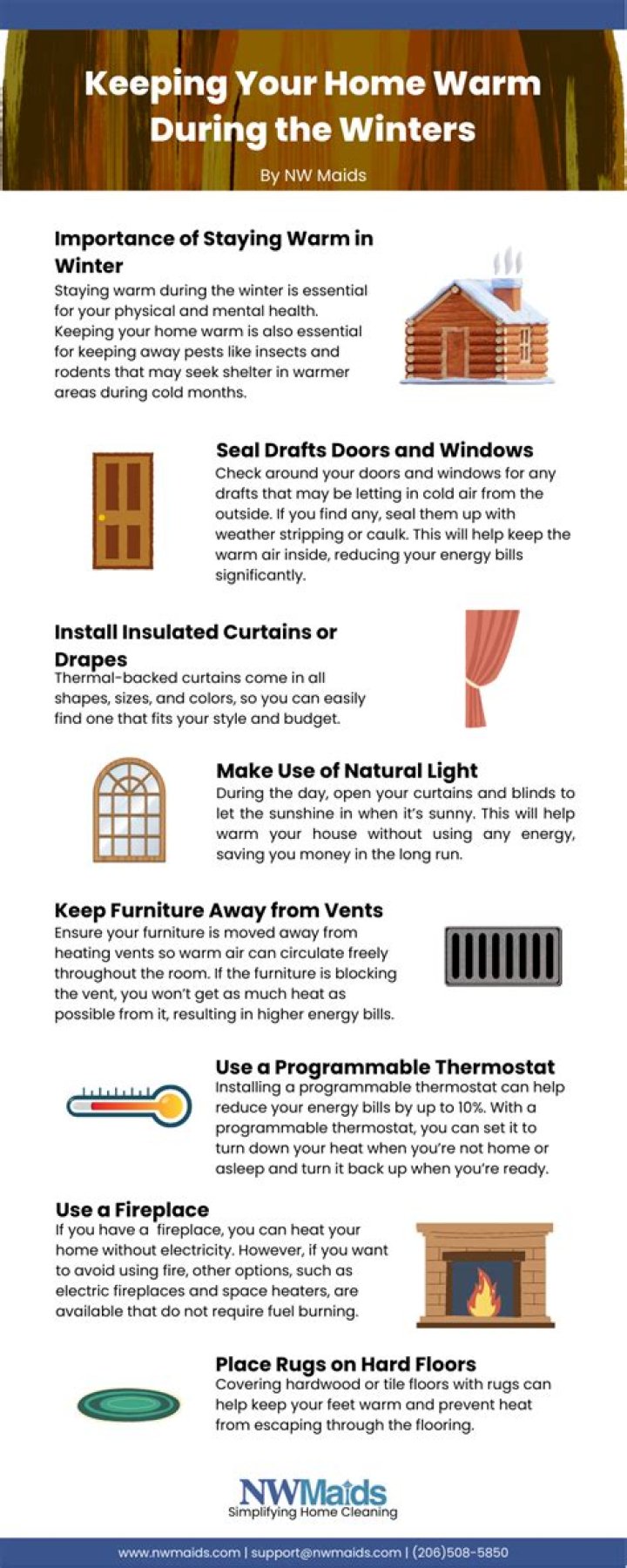 What temperature should you keep your house to prevent mold in winter?