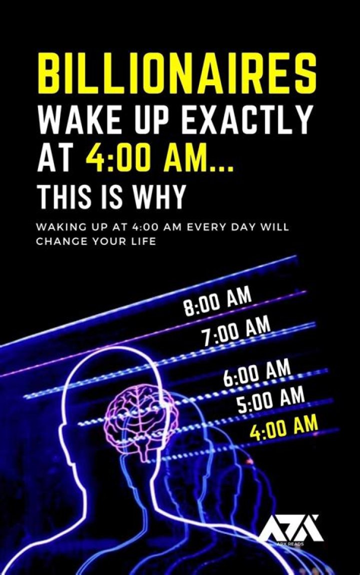 What time billionaires wake up?