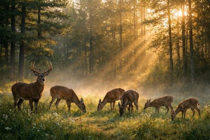 What time of day are deer most active?