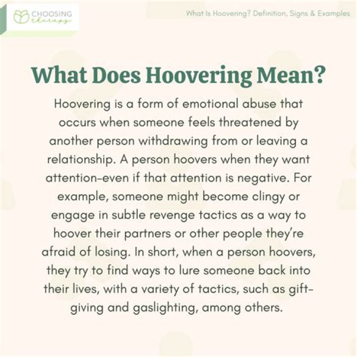 What triggers a narc Hoover?