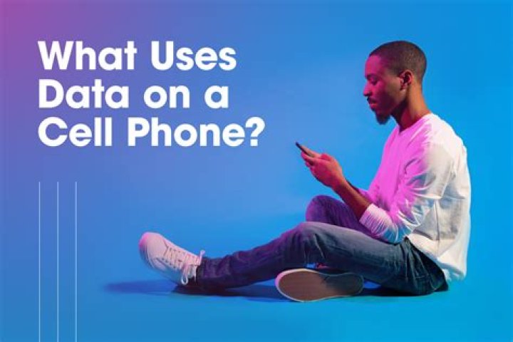 What uses data on a cell phone?