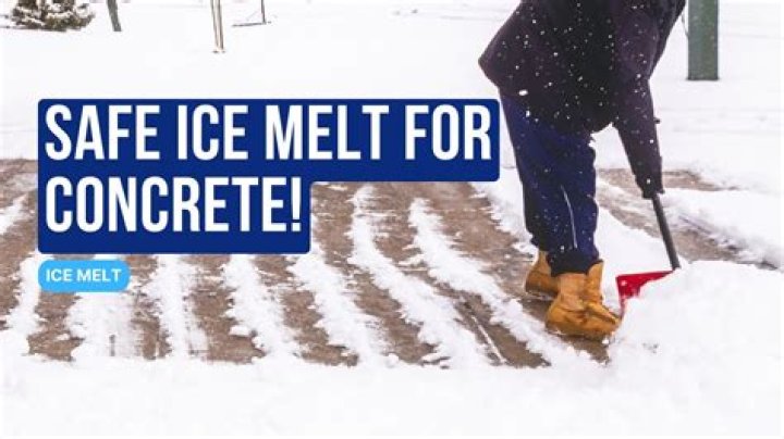 What will melt ice on concrete?
