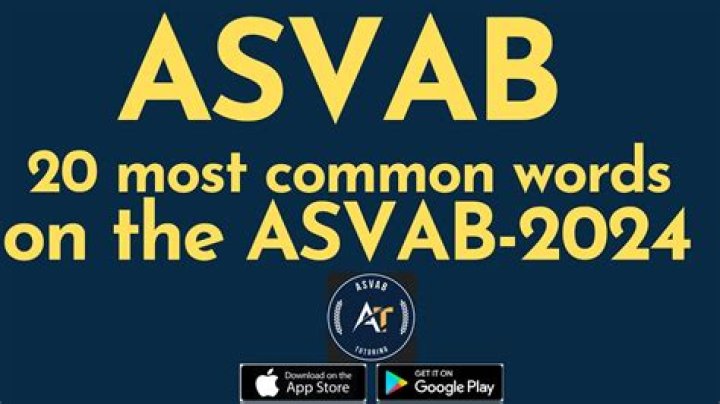 What words are on the ASVAB?