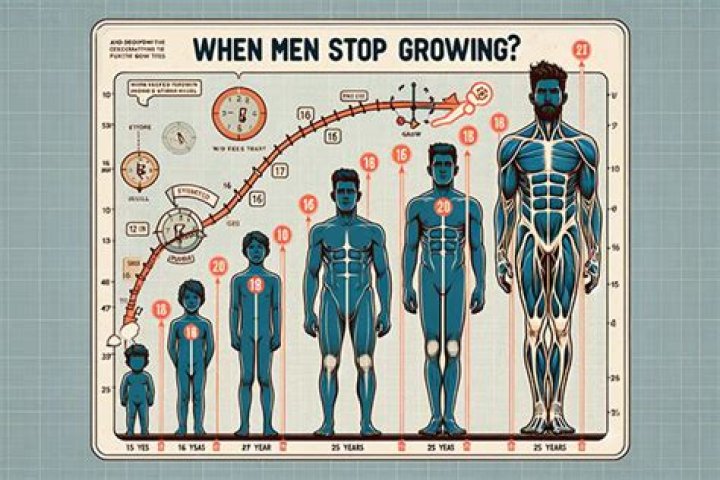 When do men stop growing?