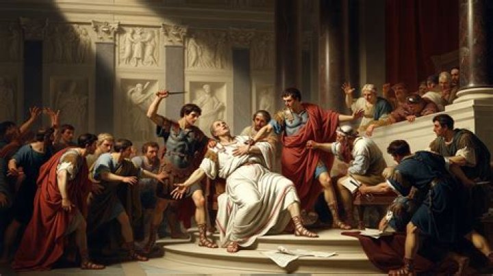 Where did Brutus stab Julius?