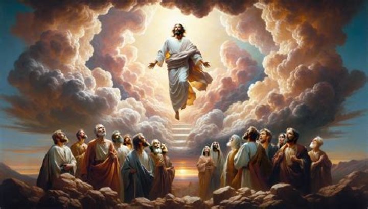 Where did Jesus enter heaven?