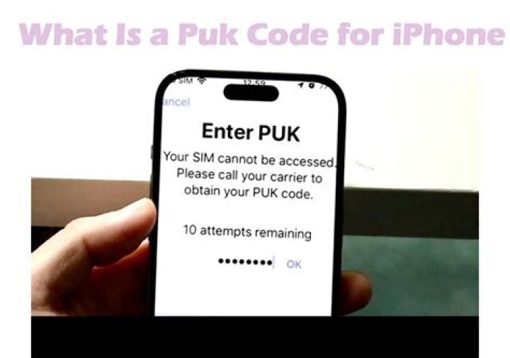 Where do I enter PUK code on Iphone?