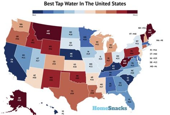 Where has the worst tap water?
