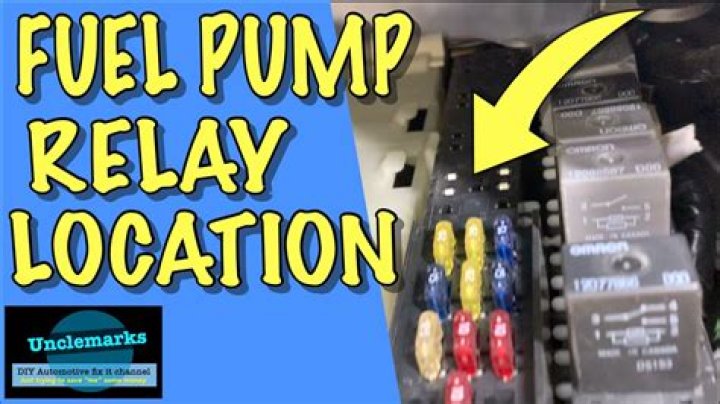 Where is fuel pump relay?