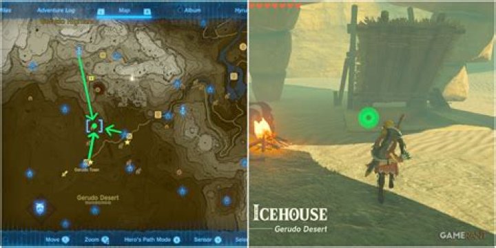 Where is the ice cave Botw?