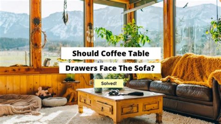 Which way should coffee table books face?