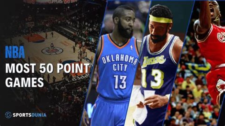 Who has the most 50-point games in NBA history?