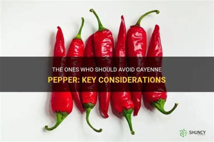 Who should not take cayenne pepper?