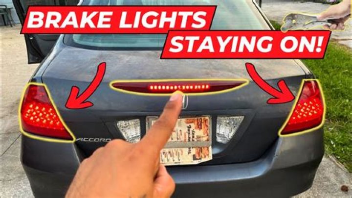 Why are my back lights staying on?