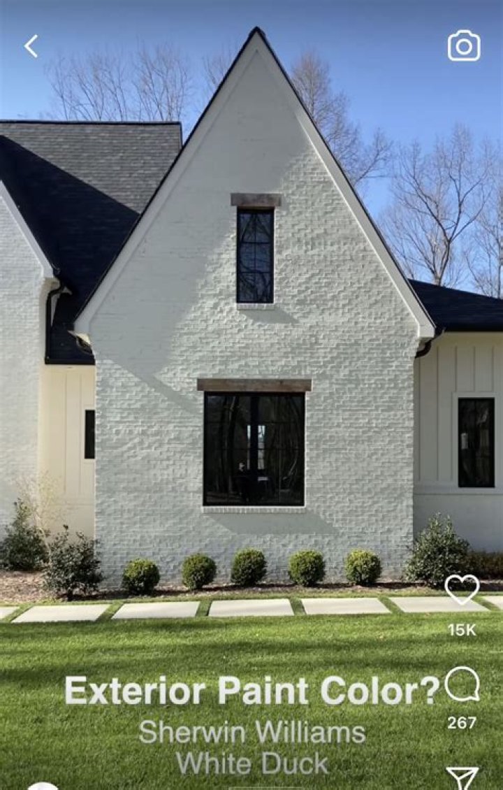 Why are people painting brick homes white?