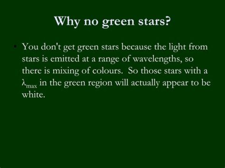 Why are there no green stars?