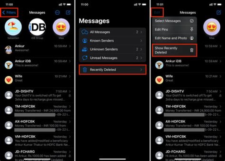 Why can't I see my old iMessages?