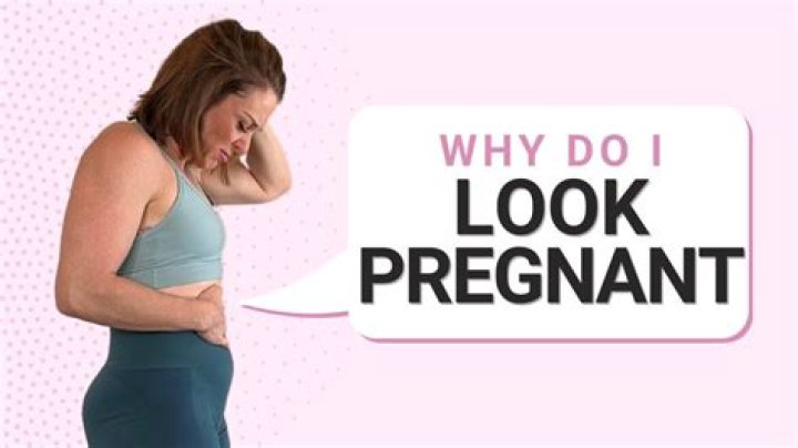 Why can I push my stomach out and look pregnant?