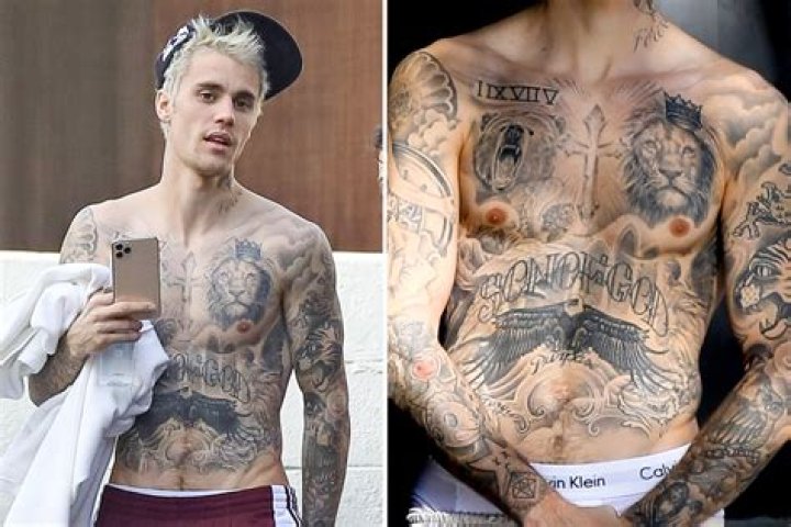 Why did Justin Bieber get a tattoo of a peach?