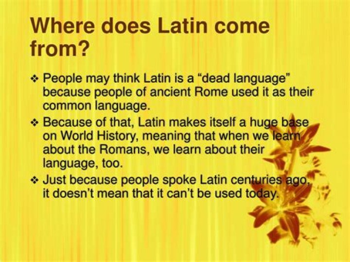 Why did we stop speaking Latin?