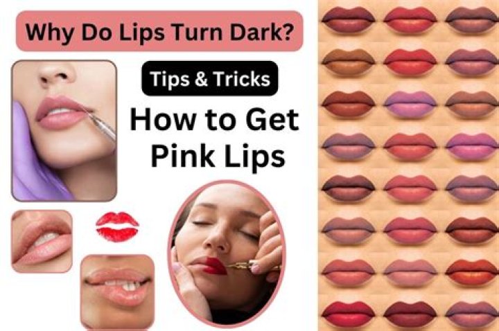 Why do lips turn dark?