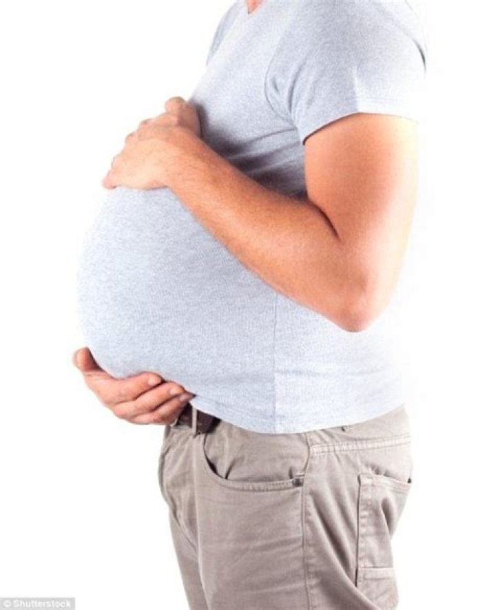 Why do men's bellies get big and hard?