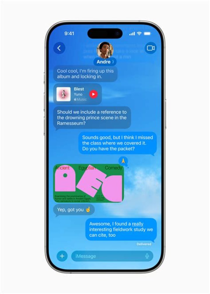 Why do my texts turn blue?