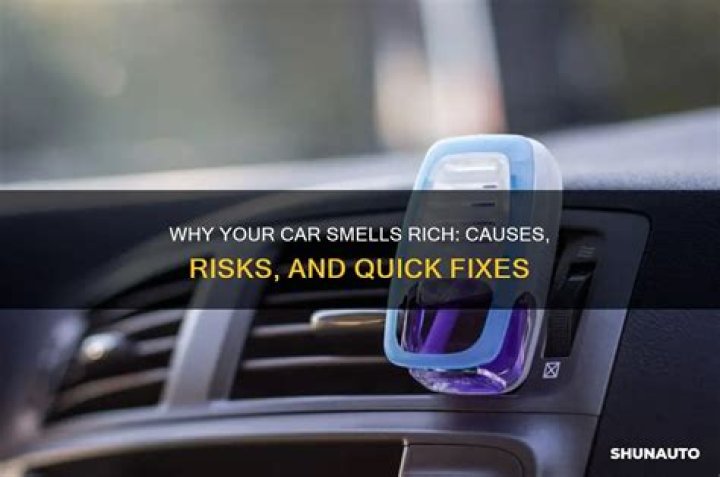 Why does my car smell rich?