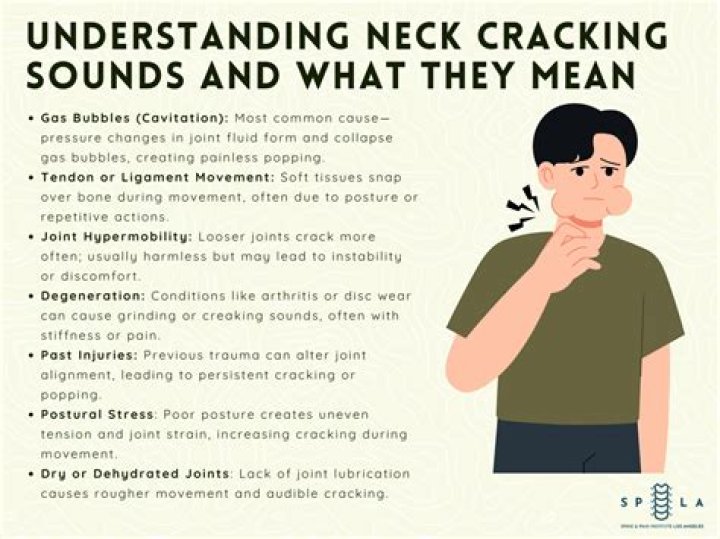 Why does my neck make a squishy sound when I move it?