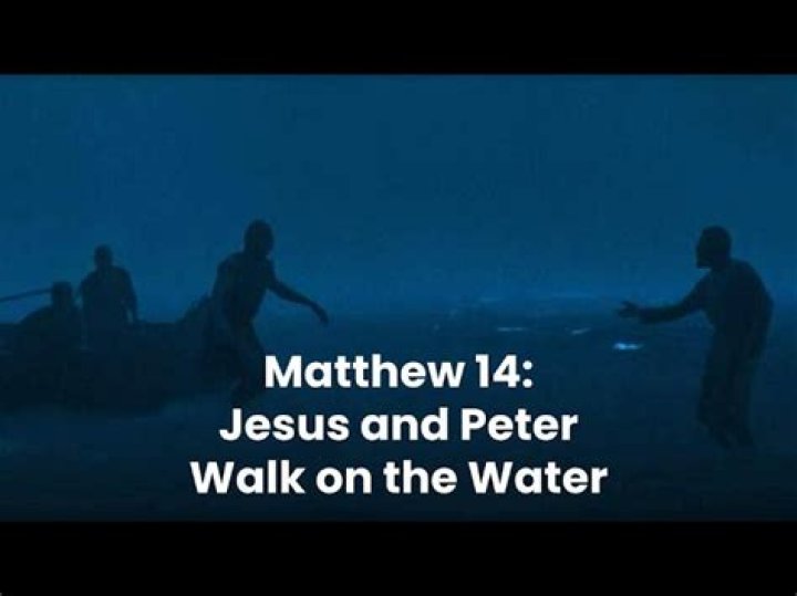 Why does Peter walk on water?