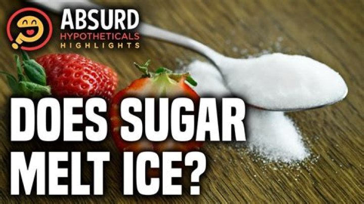 Why does sugar melt ice?
