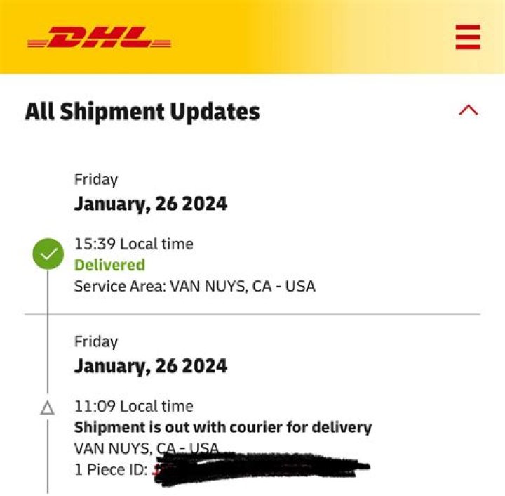Why has DHL not delivered my parcel?