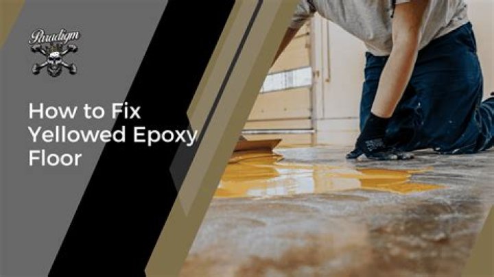 Why has my new grout gone yellow?