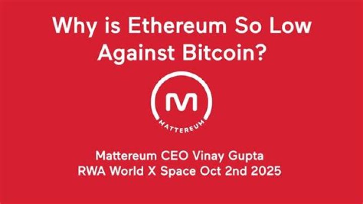 Why is Ethereum so low?