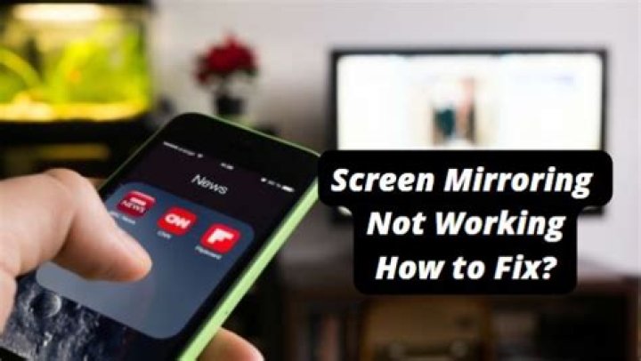 Why is my screen mirroring not connecting to my TV?