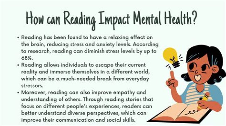 Why is reading good for mental health?