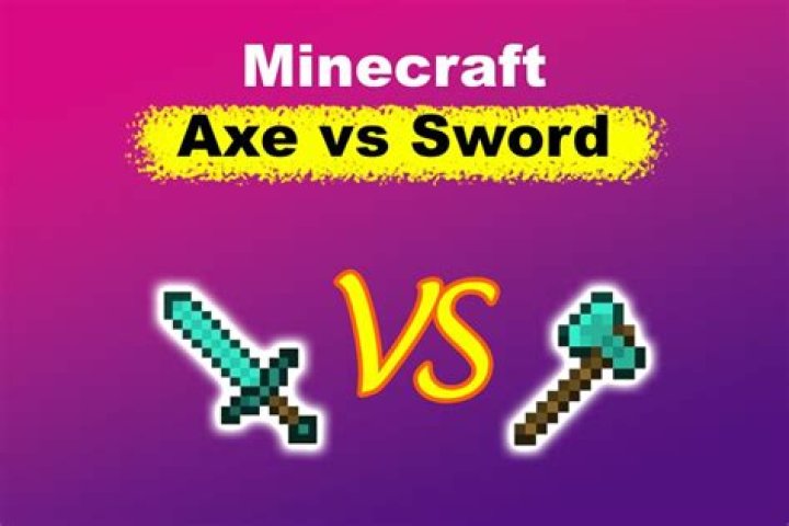 Why is stone axe better than Netherite sword?