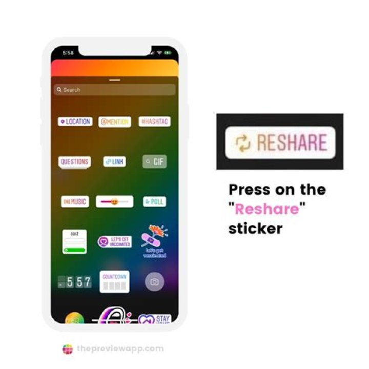 Why is the reshare sticker gone?
