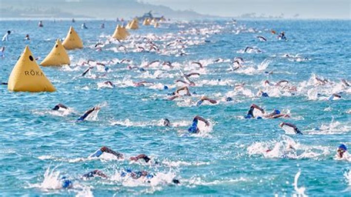 Why is the swim first in a triathlon?