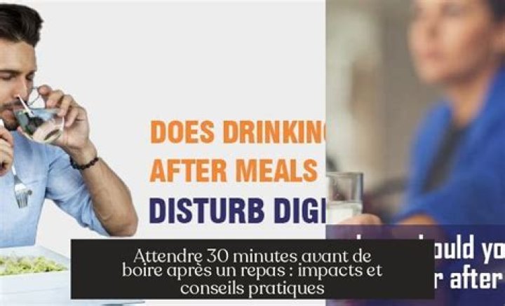 Why should you wait 30 minutes to drink after eating?